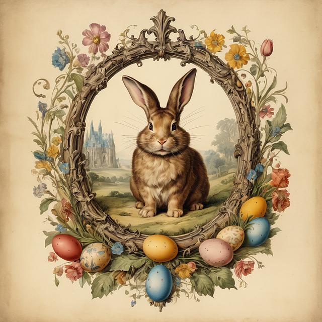 Free ai generated easter easter eggs illustration