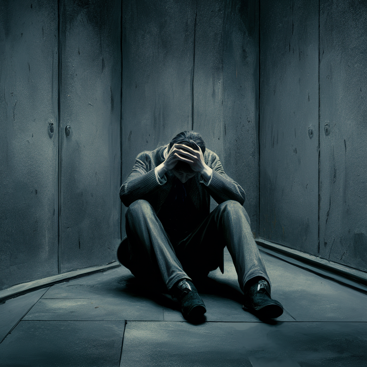 Download free HD stock image of Ai Generated Depression Free ai generated depression sadness illustration