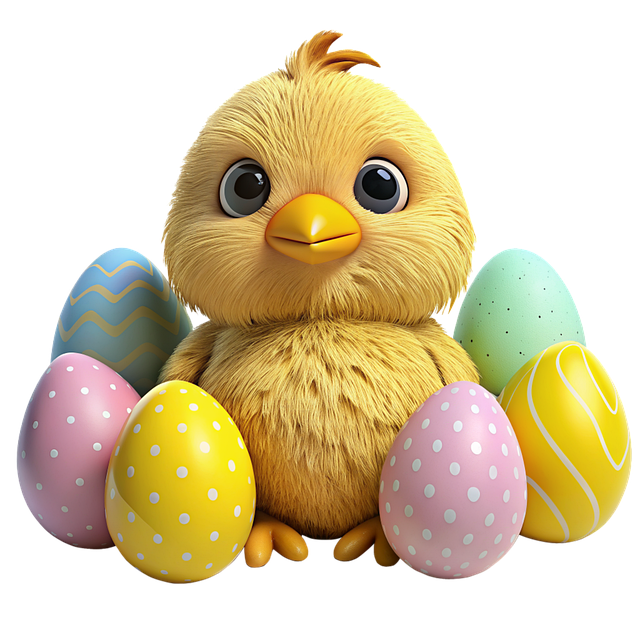 Download free HD stock image of Ai Generated Easter Free ai generated easter chick illustration