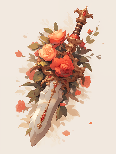 Free ai generated blade weapon illustration
