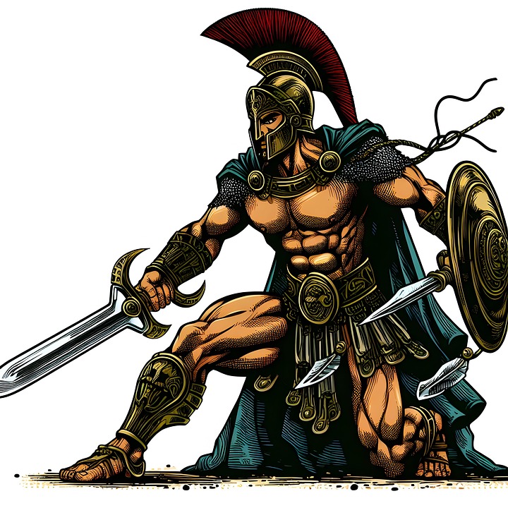 Download Ai Generated Warrior Ancient Royalty Free Stock