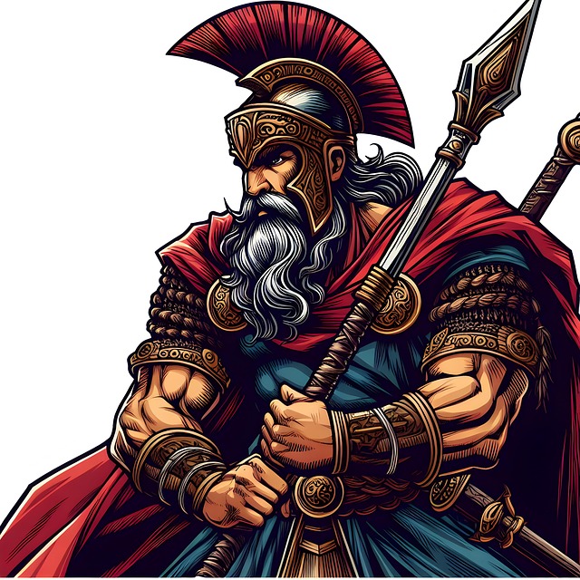 Free ai generated man samurai illustration
