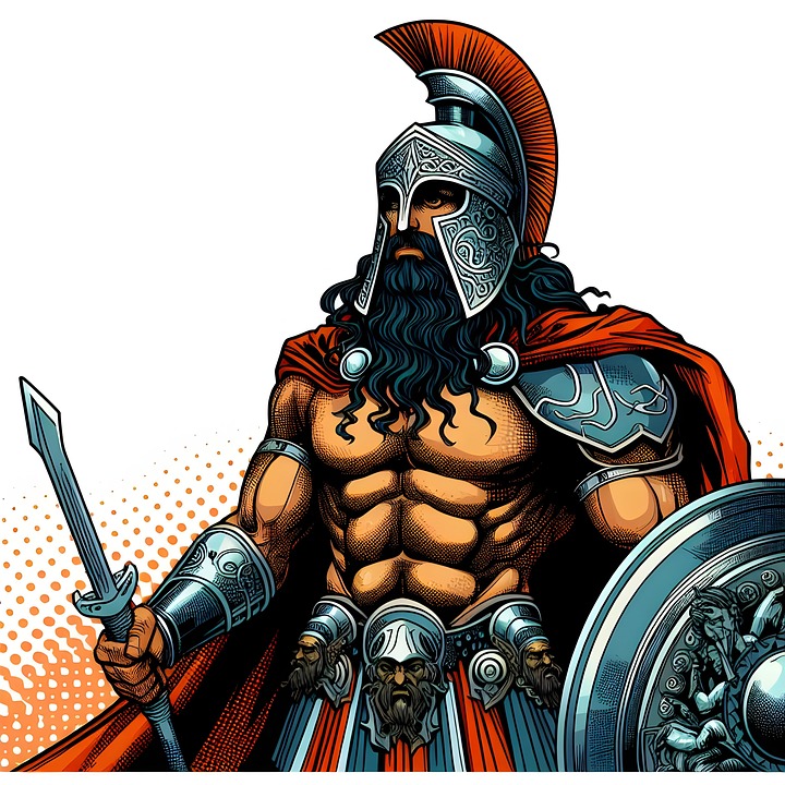 Download Ai Generated Warrior Ancient Royalty Free Stock