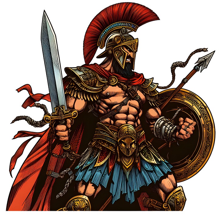 Download Ai Generated Warrior Ancient Royalty Free Stock