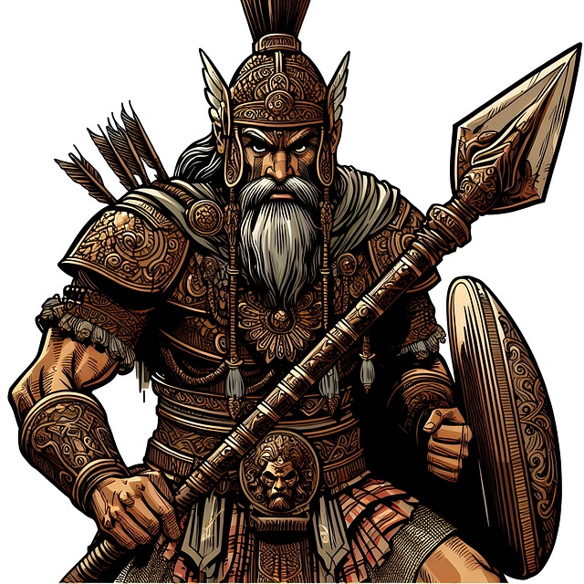 Free ai generated man samurai illustration