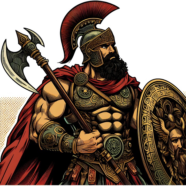 Download Ai Generated Warrior Ancient Royalty Free Stock