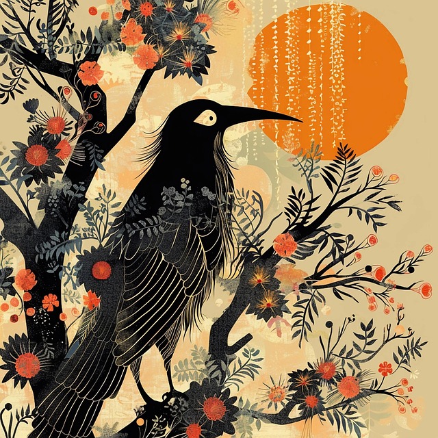 Download free HD stock image of Ai Generated Raven Free ai generated raven nature illustration