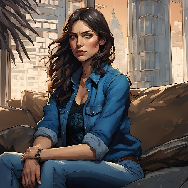 Free ai generated woman model illustration