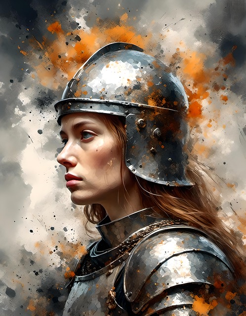 Free joan or arc woman heroine illustration
