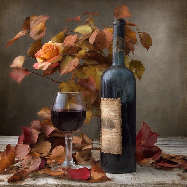 Free ai generated bottle wine illustration