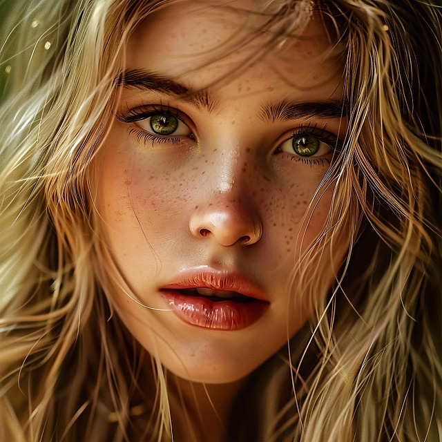 Download free HD stock image of Ai Generated Woman Free ai generated woman portrait illustration