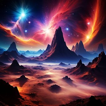 Planeta, Atmosfera, Colorido, Azul
