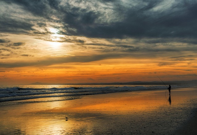 Meer, Strand, Fischer, Sonne, Ozean