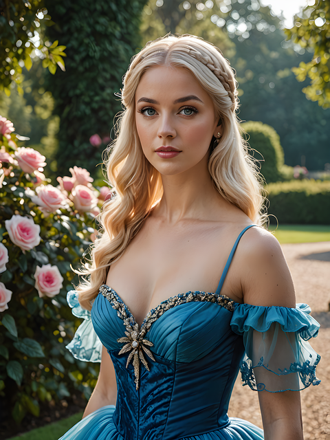 Free ai generated woman regency illustration