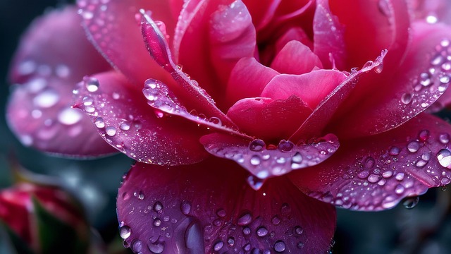 Free rosebud closeup soft focus illustration