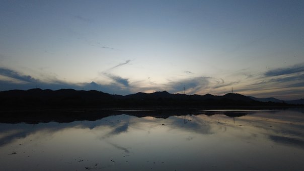 Fluss, Reflexionen, Nakdong-Fluss