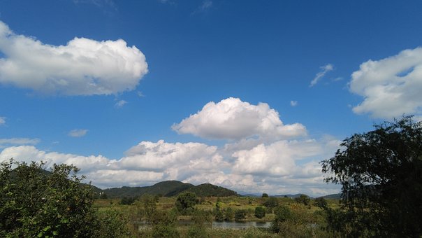 Himmel, Wolke, Fluss, Herbsthimmel