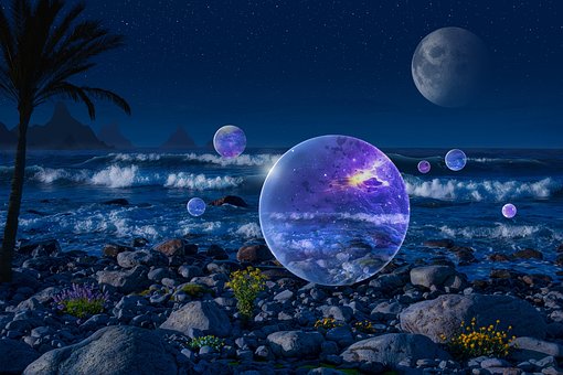 Free Beach Moon illustration and picture