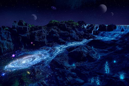 Free River Galaxy illustration and picture