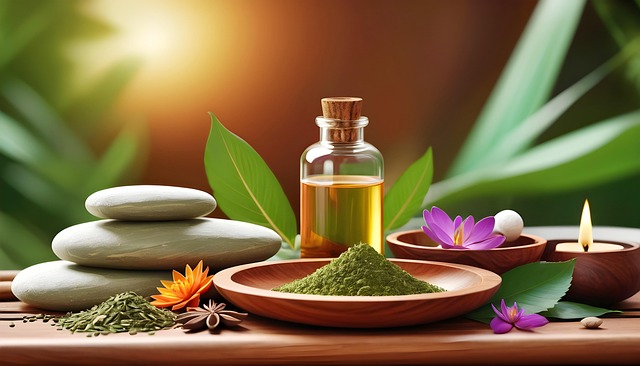 Free ai generated ayurvedic spa illustration