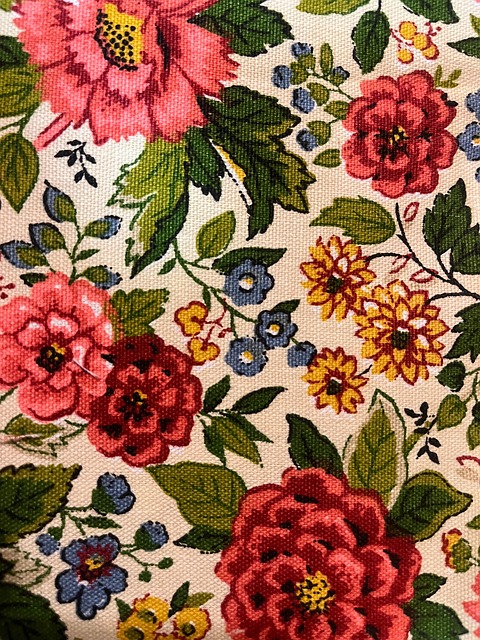 Bloemen, Vintage, Kleding Stof, Lap