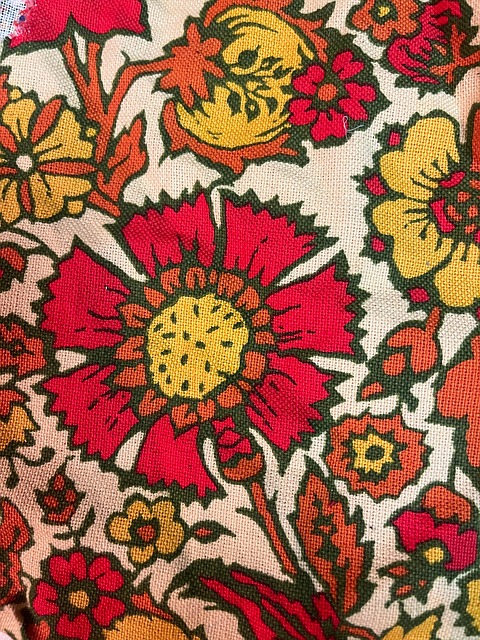 Bloemen, Vintage, Kleding Stof, Ontwerp