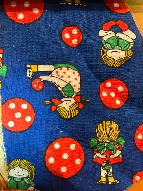 Vintage, Kleding Stof, Lap, Meisje