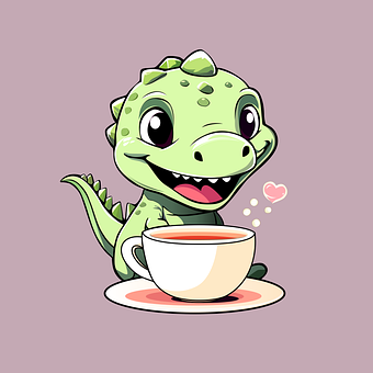 Free Cute Dinosaur vector and picture