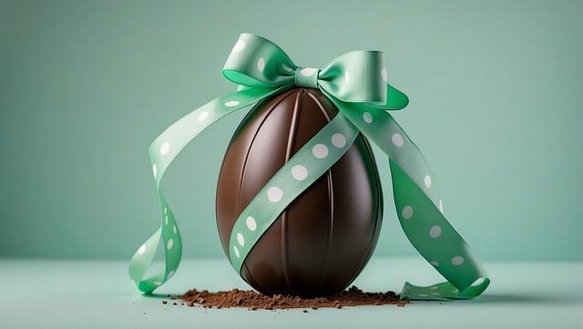 Free ai generated chocolate easter illustration
