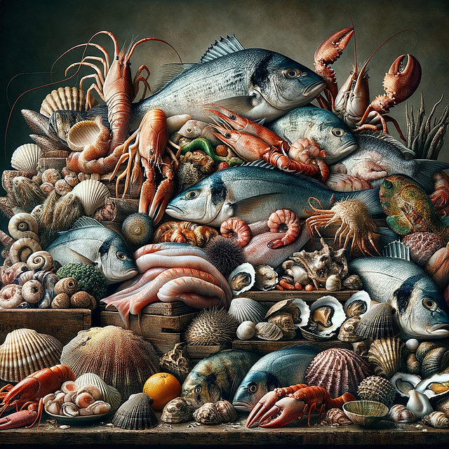 Free ai generated fish salmon illustration