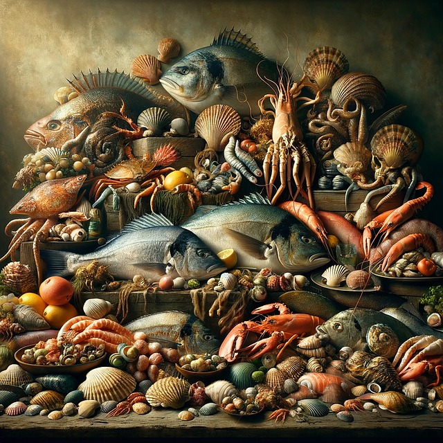 Free ai generated fish salmon illustration