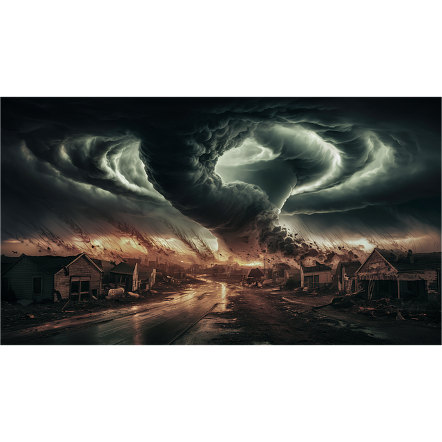 Free ai generated tornado cyclone illustration