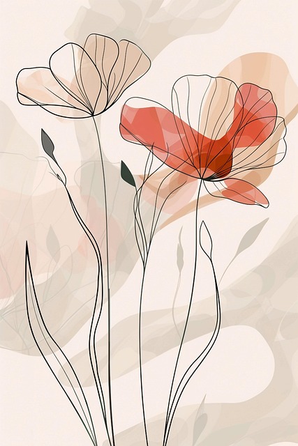 Free ai generated flowers plants illustration