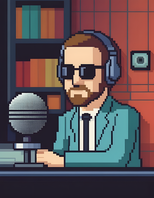 Mann, Podcast, Pixel, Meinung