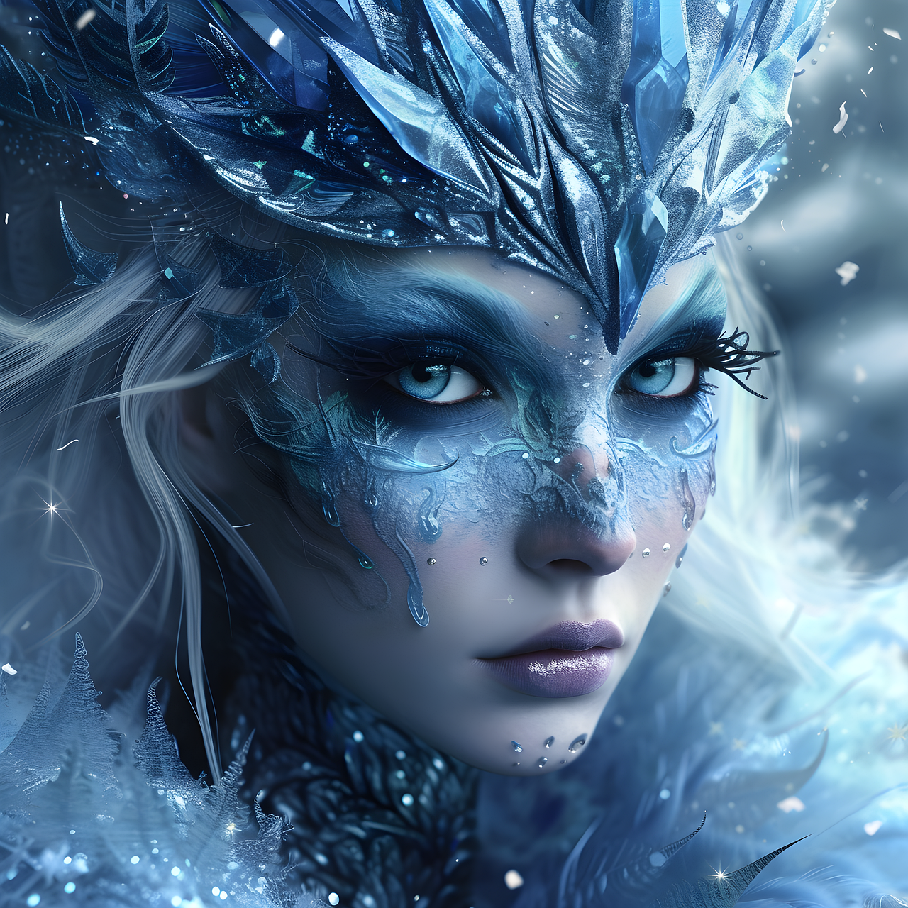 Fantasy Ice Queen Art