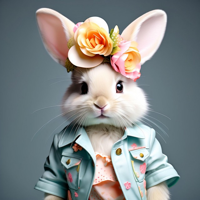 Download free HD stock image of Ai Generated Easter Free ai generated easter bunny illustration