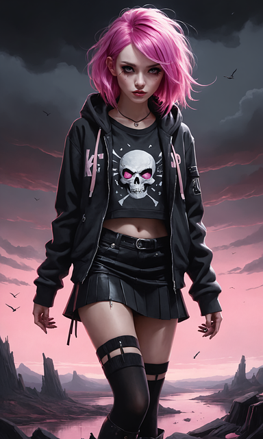 Ai Generat, Fată, Goth, Punk, Femeie