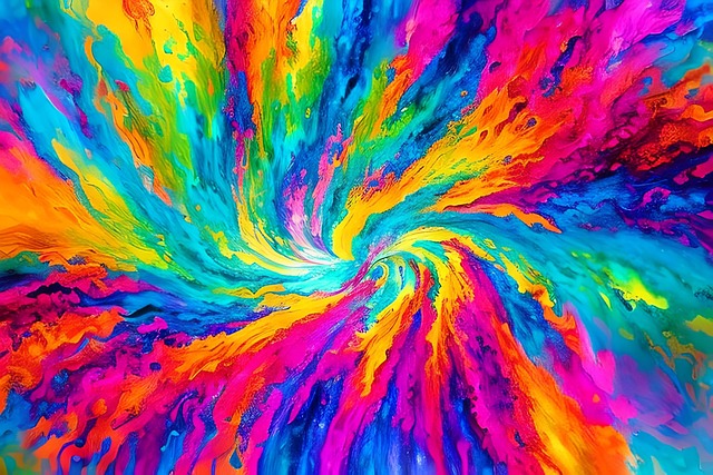 Free Watercolor Flower Power illustration and picture