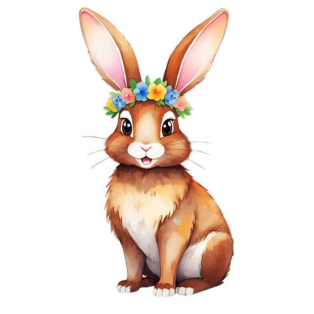 Free ai generated leveret rabbit illustration