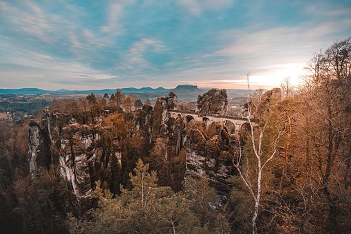 Free Bastei Rock Formations photo and picture