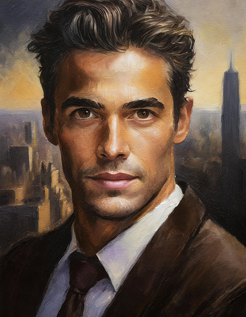 Free man business man portrait illustration