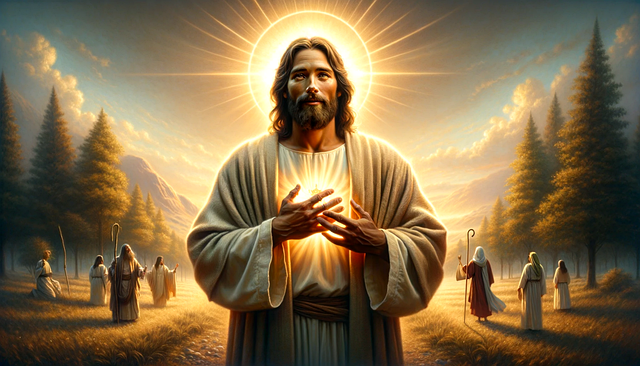 Free ai generated light of the world agape love illustration