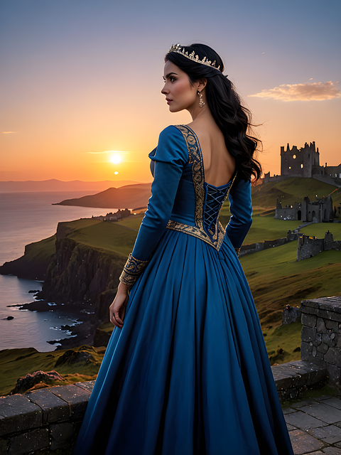 Free ai generated queen castle illustration