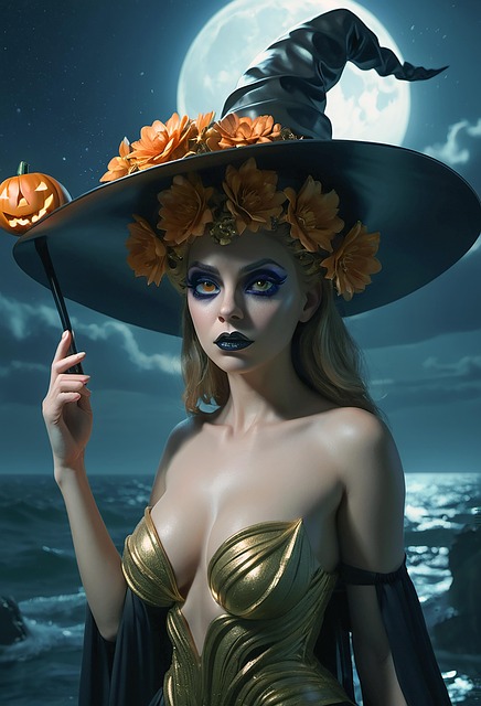 Free ai generated witch nature illustration