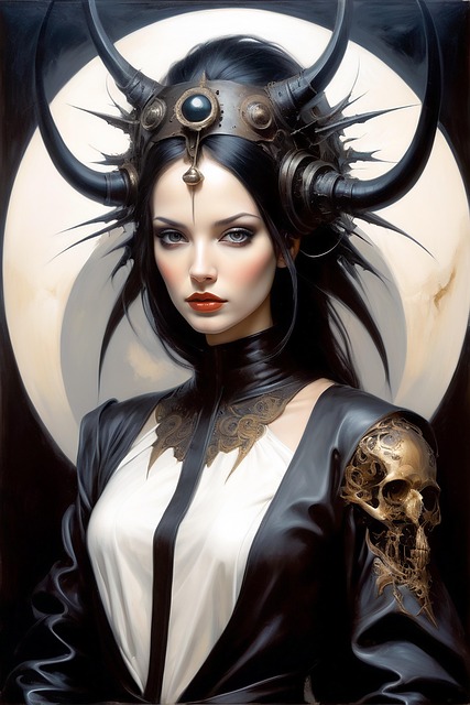 Free ai generated woman portrait illustration