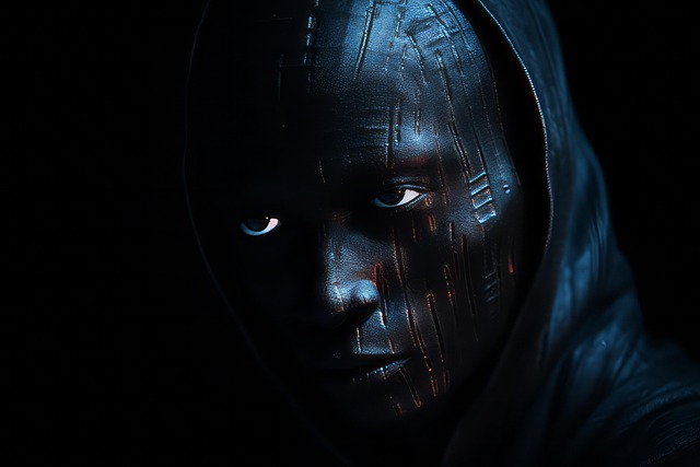 Free ai generated man mask illustration