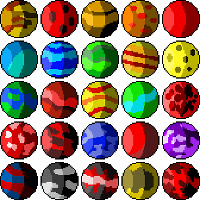 Download free HD stock image of Planets Pixel Art Free planets pixel art pixel illustration