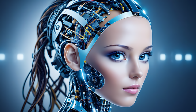 Free ai generated humanoid robot illustration