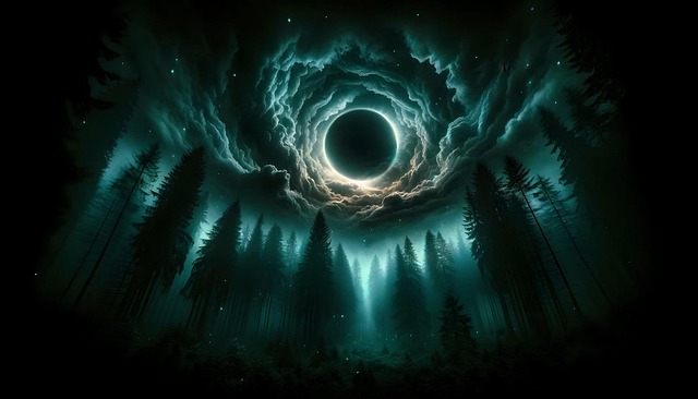 Free ai generated eclipse moon illustration