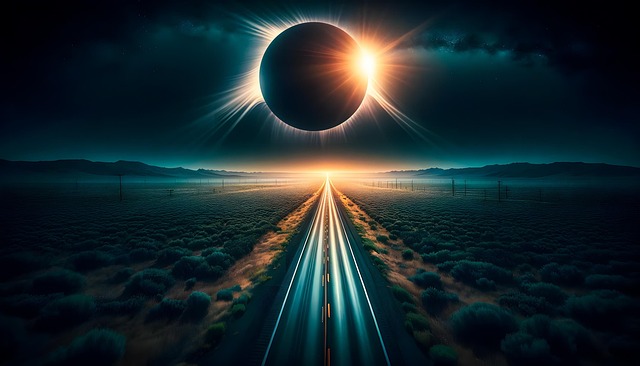 Free ai generated eclipse moon illustration